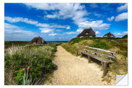 Naklejka na ścianę Sylt dunes and sea - Filtergrafia