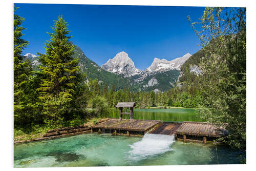 Foam board print Schiederweiher, Upper Austria