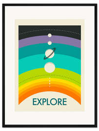 Gerahmter Kunstdruck Explore I