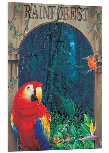 Foam board print Rainforest