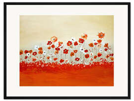 Gerahmter Kunstdruck Fröhliche Blümchenwiese