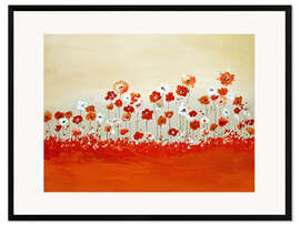 Ingelijste kunstdruk Happy Flowers
