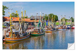 Wandsticker Fischkutter in Greetsiel