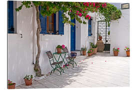 Tableau en plexi-alu Cycladic island of Paros - mountain village Lefkes