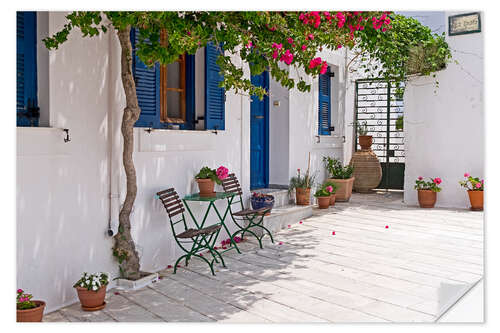 Sticker mural Cycladic island of Paros - mountain village Lefkes