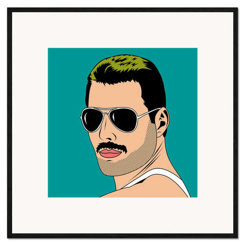 Framed art print Freddie Mercury