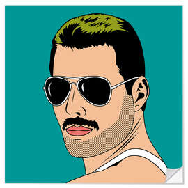 Wandsticker Freddie Mercury