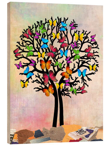 Wood print Tree