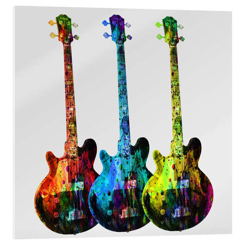 Acrylic print Guitars