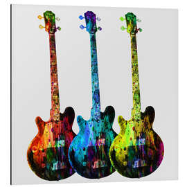 Magnettafel Gitarren