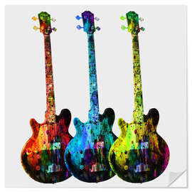 Wall sticker Guitars