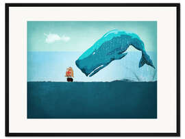 Gerahmter Kunstdruck Moby Dick III