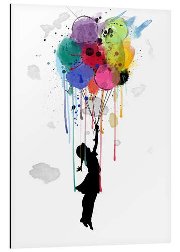 Aluminium print Drips balloon