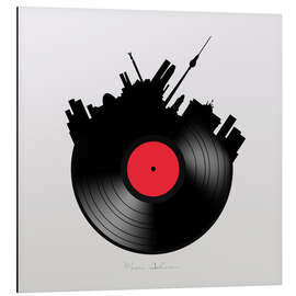 Magnettafel Berlin Schallplatte