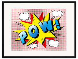 Gerahmter Kunstdruck Pow Bombe
