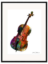 Stampa artistica con cornice Violoncello