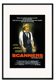 Gerahmter Kunstdruck Scanners – Ihre Gedanken können töten (englisch)