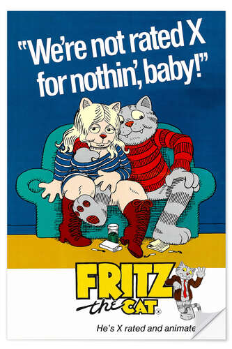 Selvklebende plakat Fritz the Cat