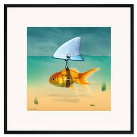 Gerahmter Kunstdruck Goldfisch