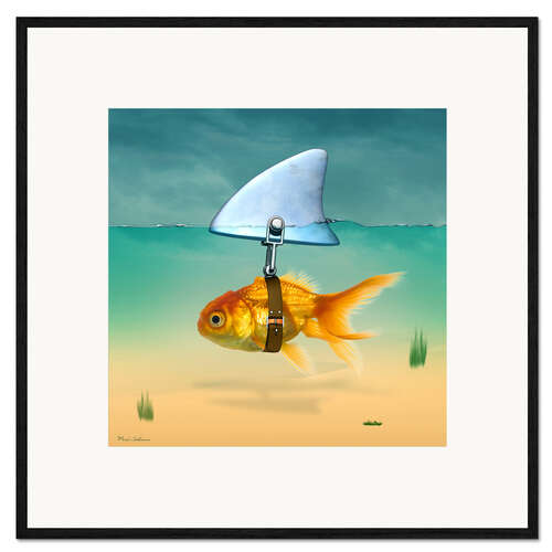 Gerahmter Kunstdruck Goldfisch