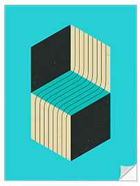Muursticker Cubes 4