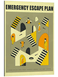 Magnettafel Notfall Escape Plan 3