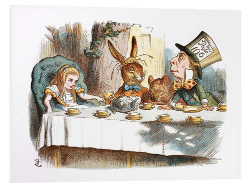 Tableau en PVC Alice au goûter