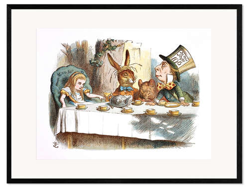 Kehystetty taidepainatus Alice in Wonderland