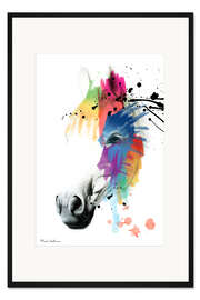 Gerahmter Kunstdruck Pferdeportrait