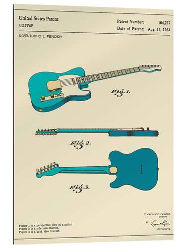 Gallery print Guitar Patent (1951)