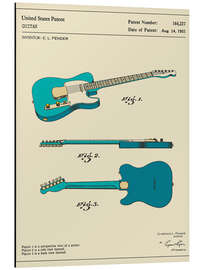 Magnettafel Gitarren-Patent (1951, Englisch)