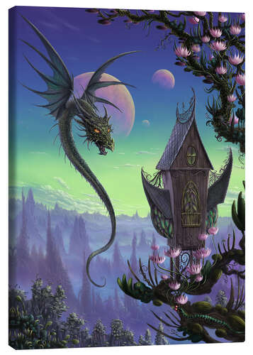 Quadro em tela Moon Flowers