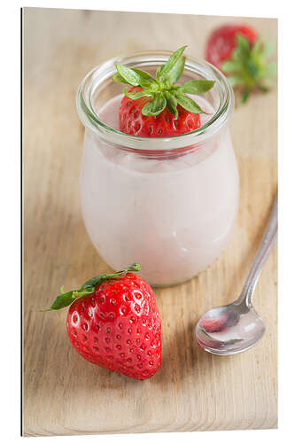 Galleritryk Sweet strawberries with yoghurt