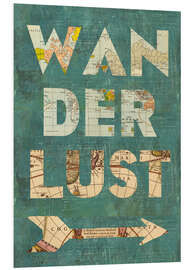 Quadro em PVC Wanderlust