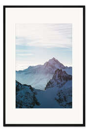 Gerahmter Kunstdruck Fleckistock vom Titlis, Schweiz