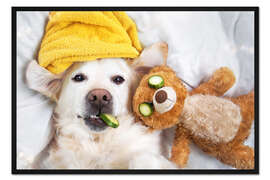 Gerahmter Kunstdruck Zeit zum Entspannen