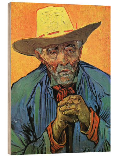 Wood print Patience Escalier