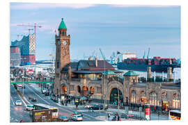 Foam board print Hamburg, St.Pauli Piers