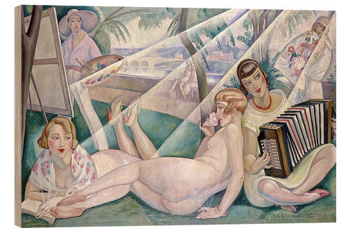 Tableau en bois Un jour d'été