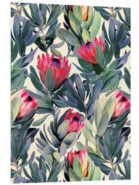 Foam board print Painted Proteas