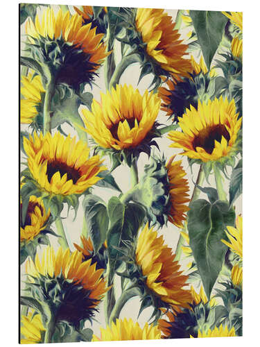 Aluminium print Sunflowers forever