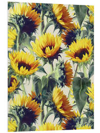 Foam board print Sunflowers forever