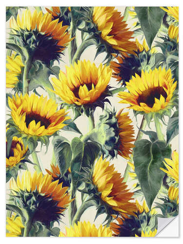 Wall sticker Sunflowers forever