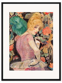 Gerahmter Kunstdruck Porträt von Lili