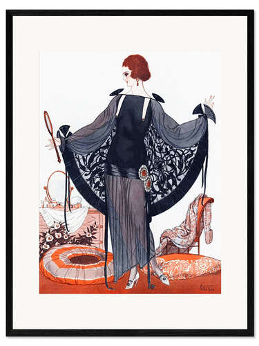 Framed art print Lady twenties