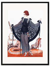 Framed art print Lady twenties