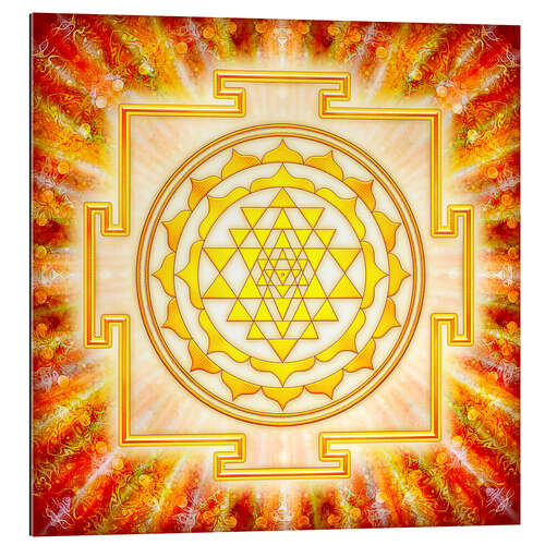 Galleritryck Sri Yantra - Artwork light