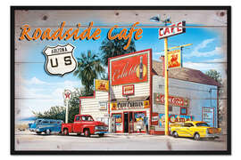 Gerahmter Kunstdruck Arizona Roadside Cafe