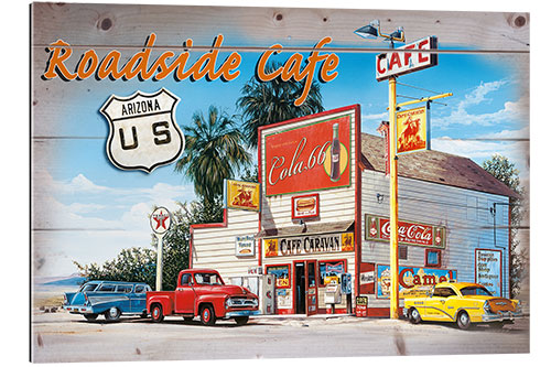 Quadro em plexi-alumínio Arizona Roadside Cafe