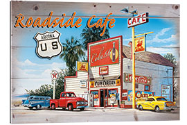 Tableau en plexi-alu Arizona Roadside Cafe